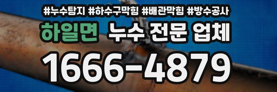 하일면 누수 전문 업체