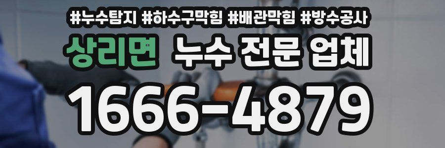 상리면 누수 전문 업체
