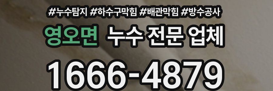 영오면 누수 전문 업체