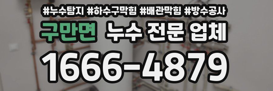 구만면 누수 전문 업체