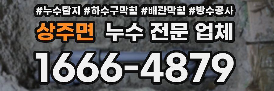 상주면 누수 전문 업체