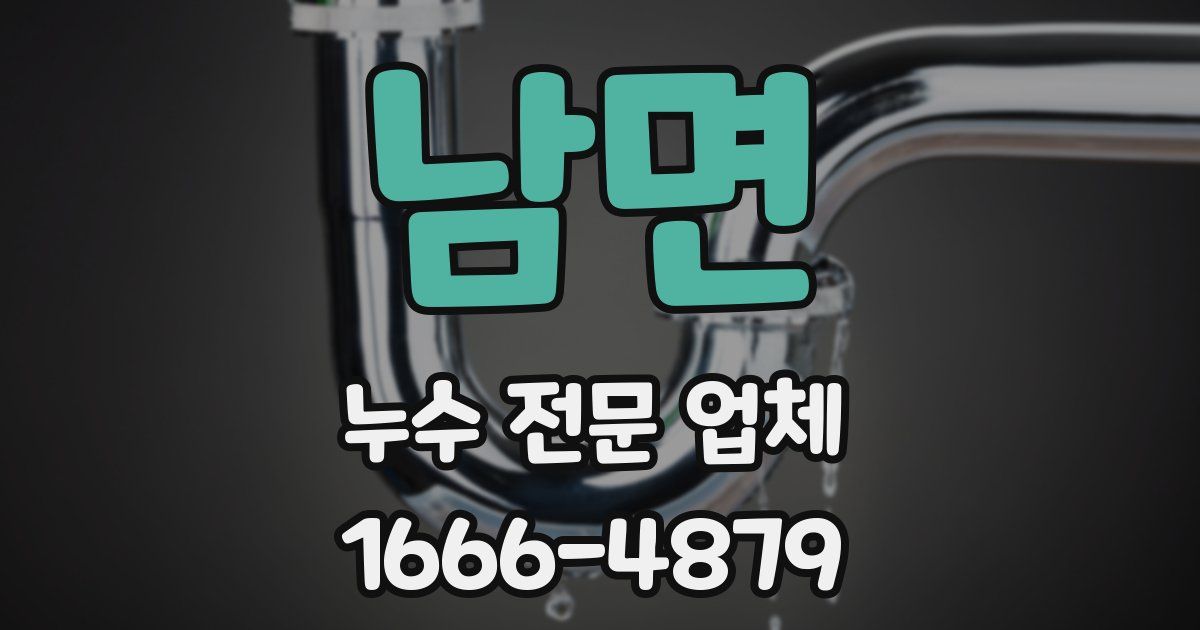 남면 누수 전문 업체