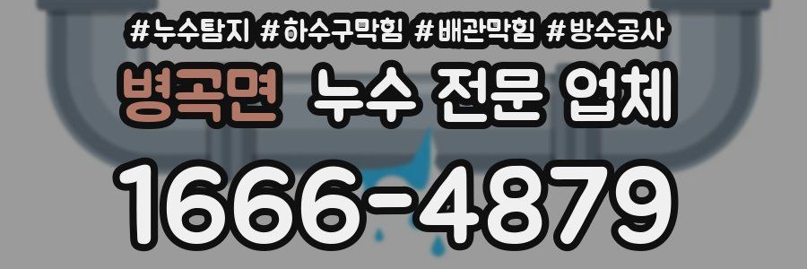 병곡면 누수 전문 업체