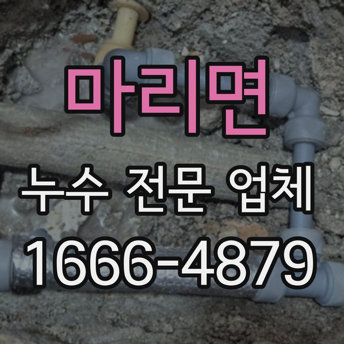 마리면 누수 전문 업체