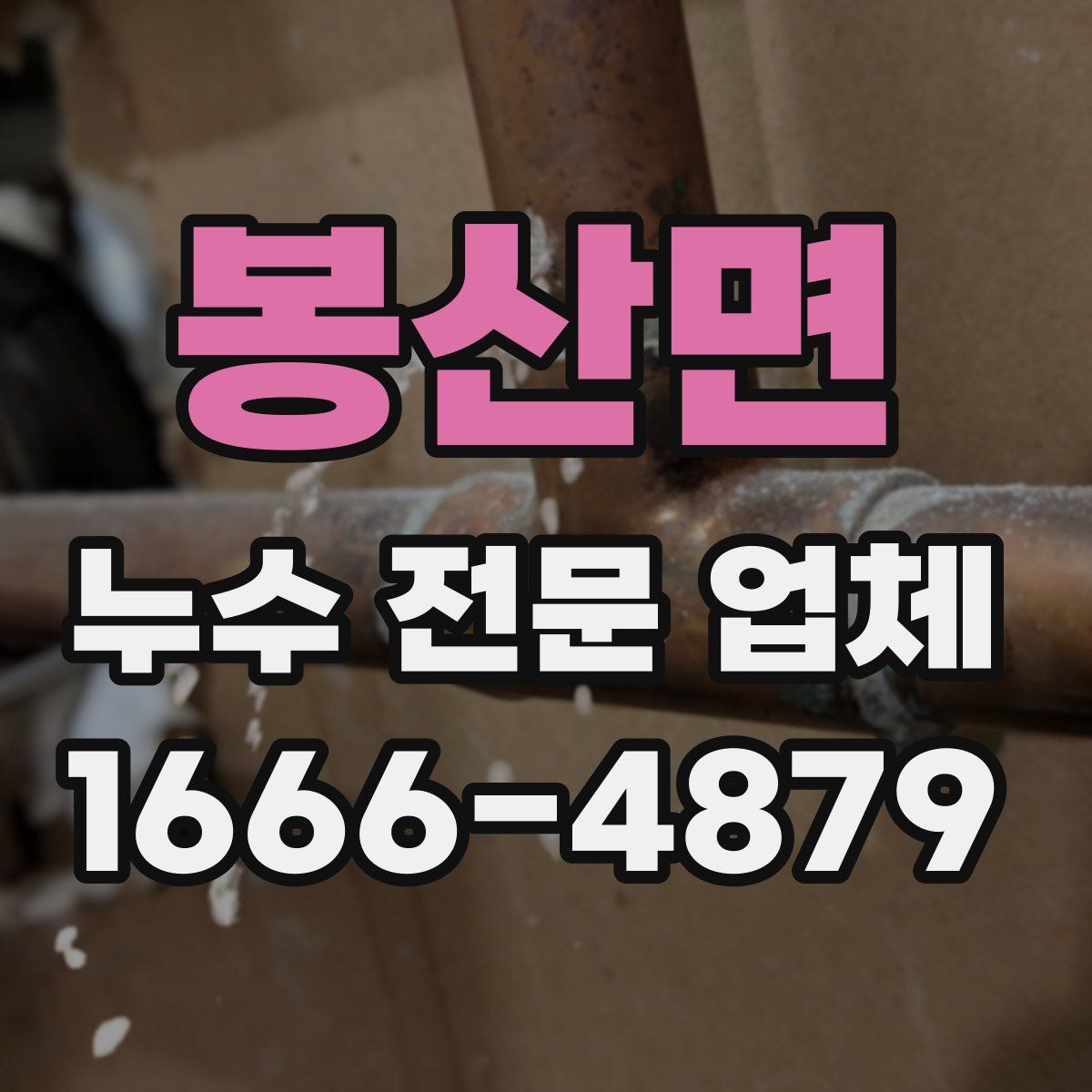 봉산면 누수 전문 업체