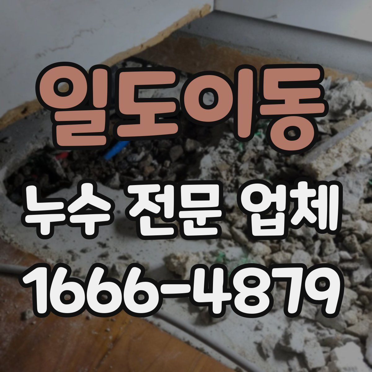 일도이동 누수 전문 업체