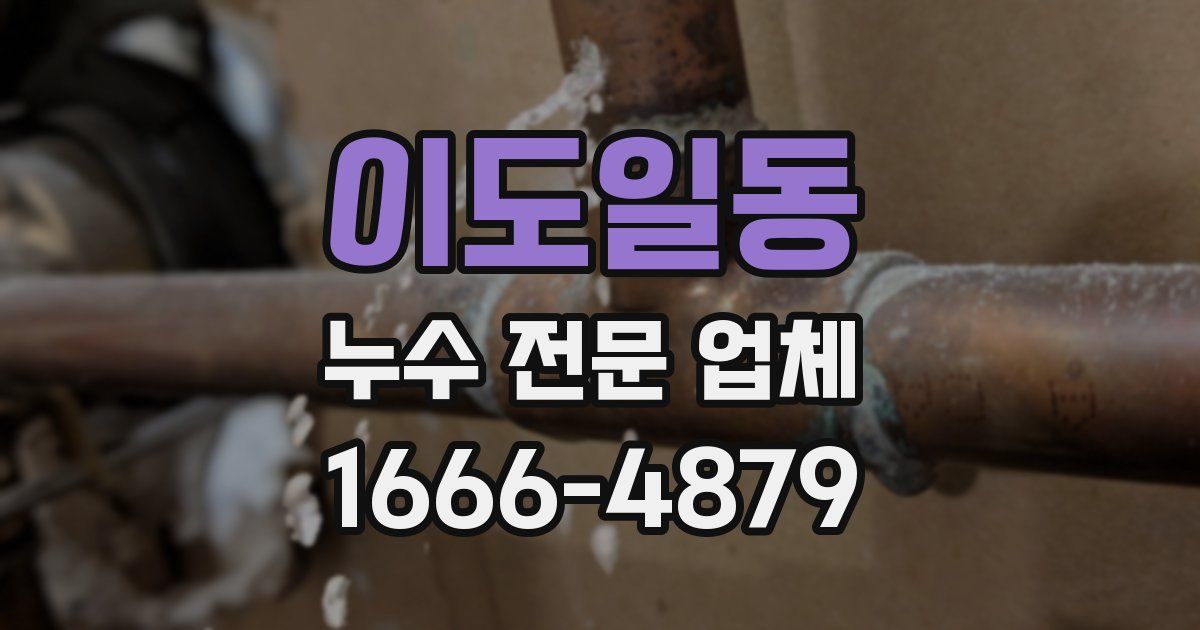 이도일동 누수 전문 업체