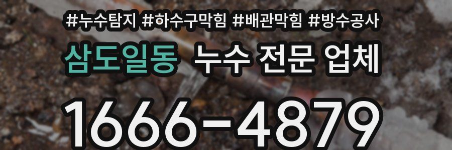 삼도일동 누수 전문 업체