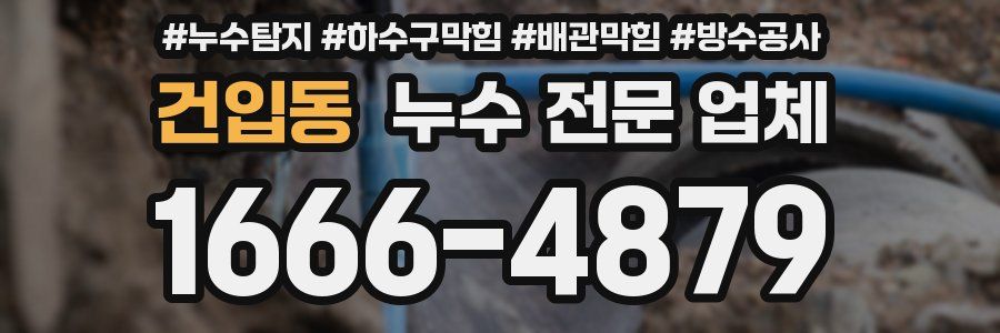 건입동 누수 전문 업체