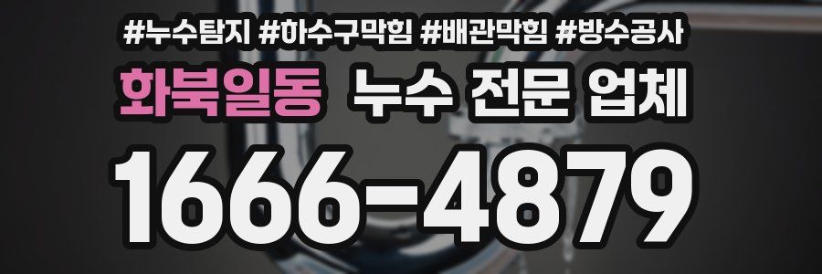 화북일동 누수 전문 업체