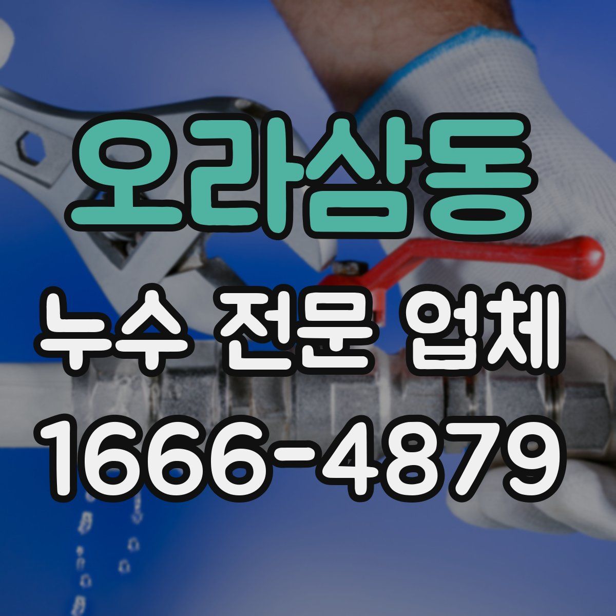 오라삼동 누수 전문 업체
