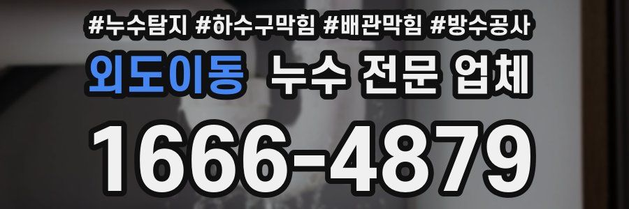 외도이동 누수 전문 업체