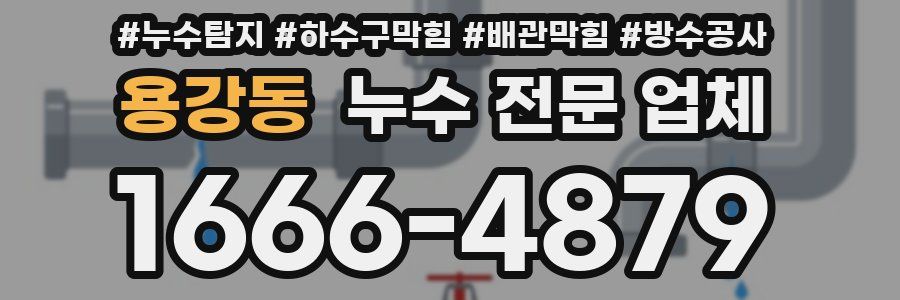 용강동 누수 전문 업체