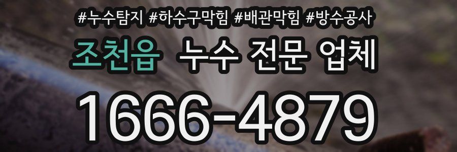 조천읍 누수 전문 업체