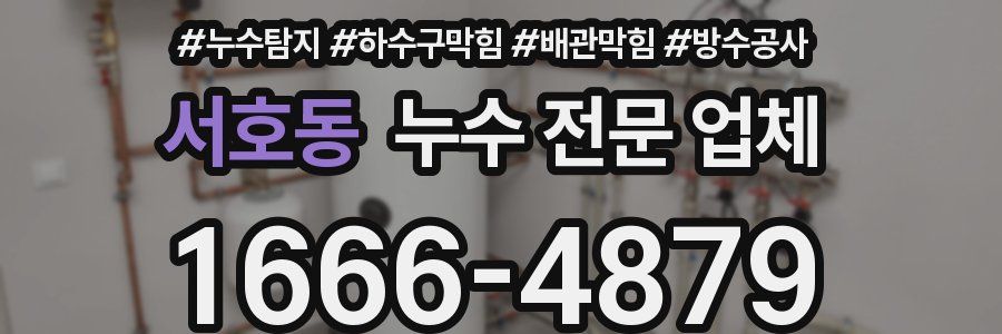 서호동 누수 전문 업체