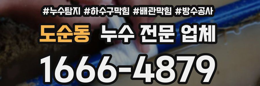 도순동 누수 전문 업체