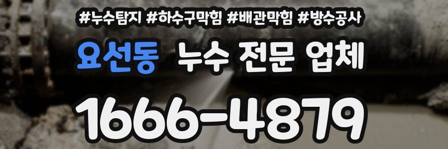 요선동 누수 전문 업체