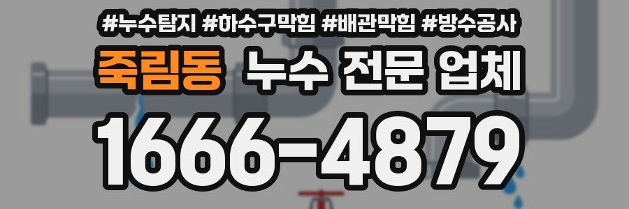 죽림동 누수 전문 업체