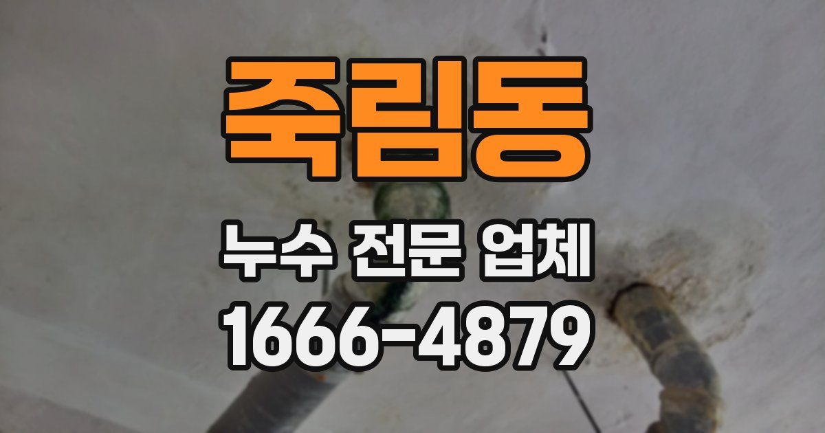 죽림동 누수 전문 업체