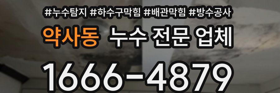 약사동 누수 전문 업체