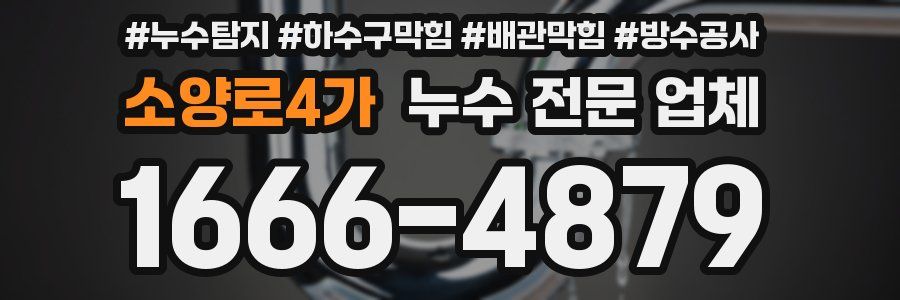 소양로4가 누수 전문 업체
