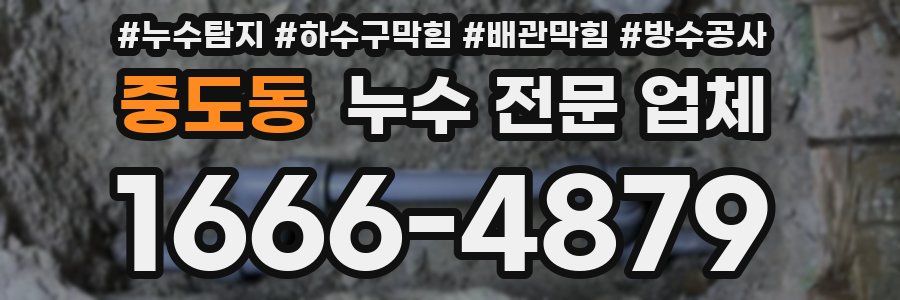 중도동 누수 전문 업체