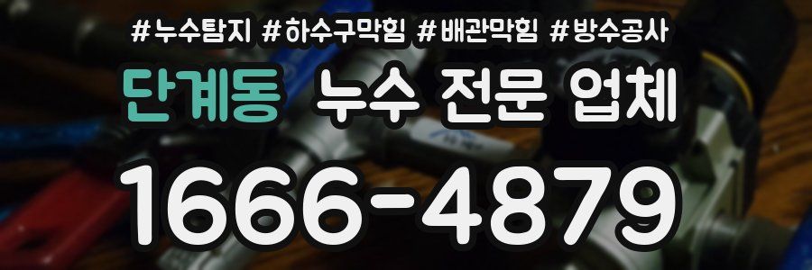 단계동 누수 전문 업체