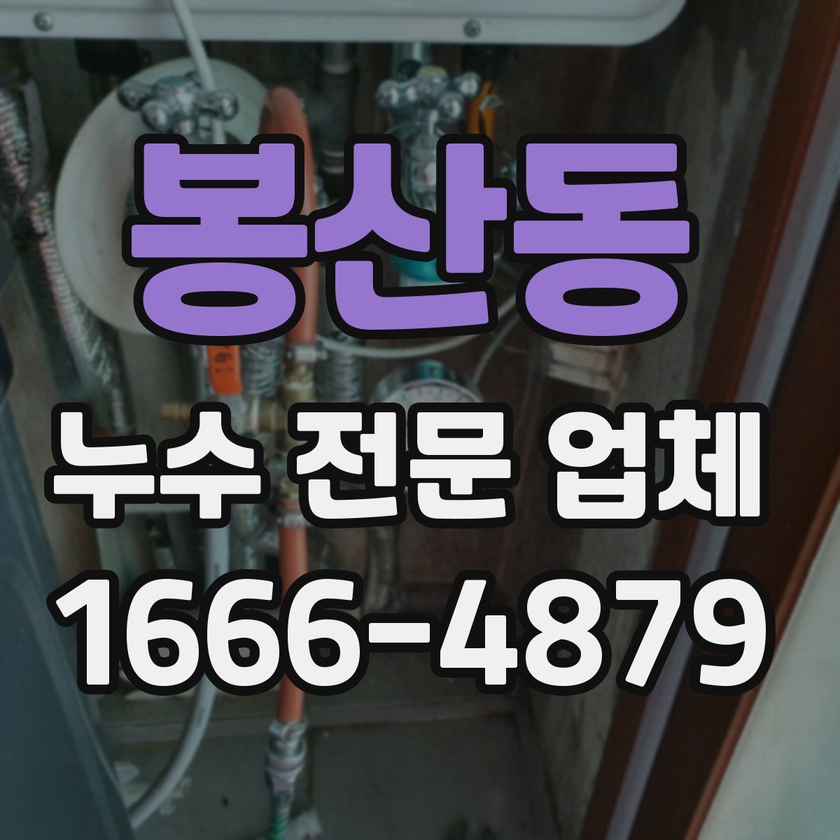 봉산동 누수 전문 업체