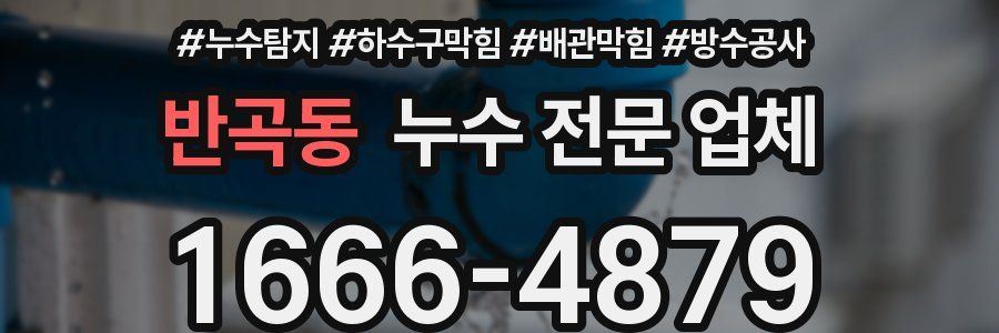 반곡동 누수 전문 업체