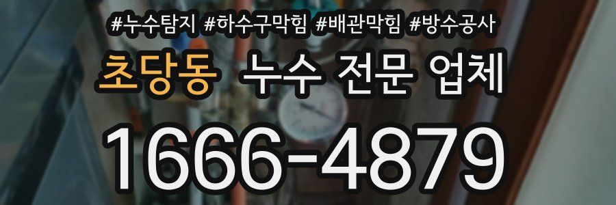 초당동 누수 전문 업체