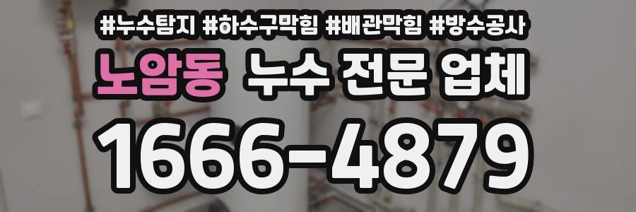 노암동 누수 전문 업체