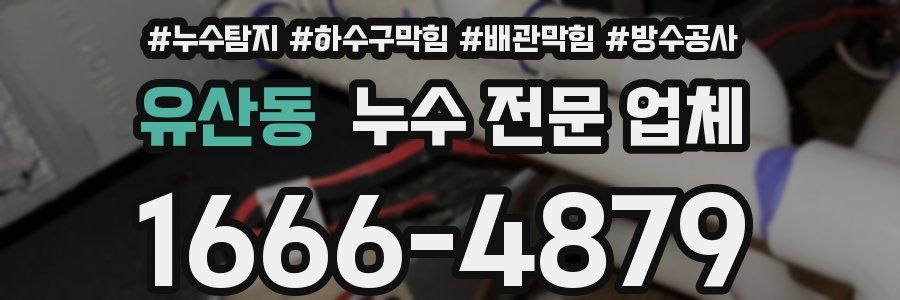 유산동 누수 전문 업체