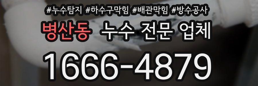 병산동 누수 전문 업체