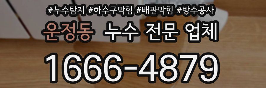 운정동 누수 전문 업체