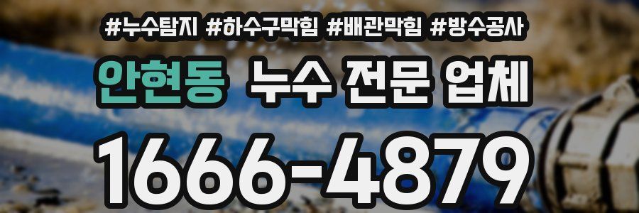 안현동 누수 전문 업체