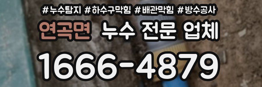 연곡면 누수 전문 업체