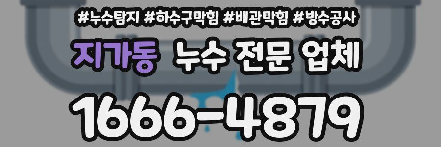 지가동 누수 전문 업체