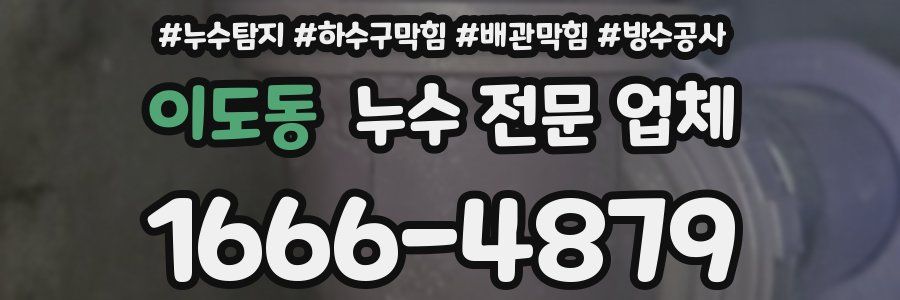 이도동 누수 전문 업체