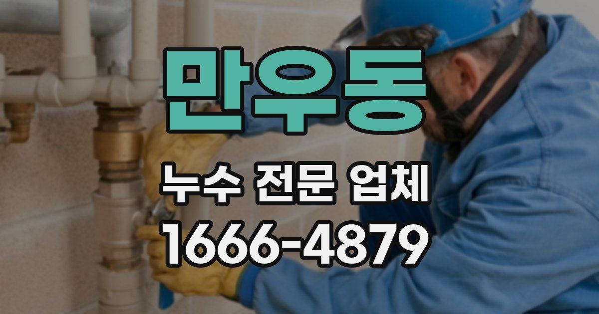 만우동 누수 전문 업체