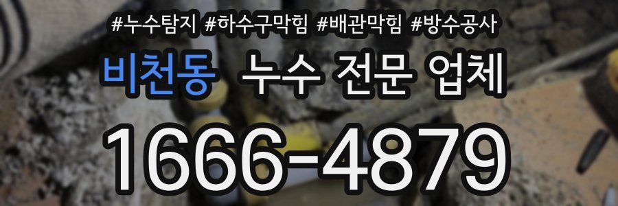 비천동 누수 전문 업체