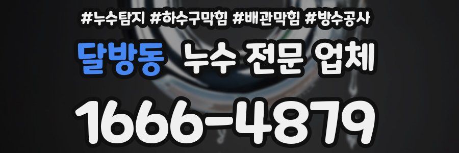 달방동 누수 전문 업체