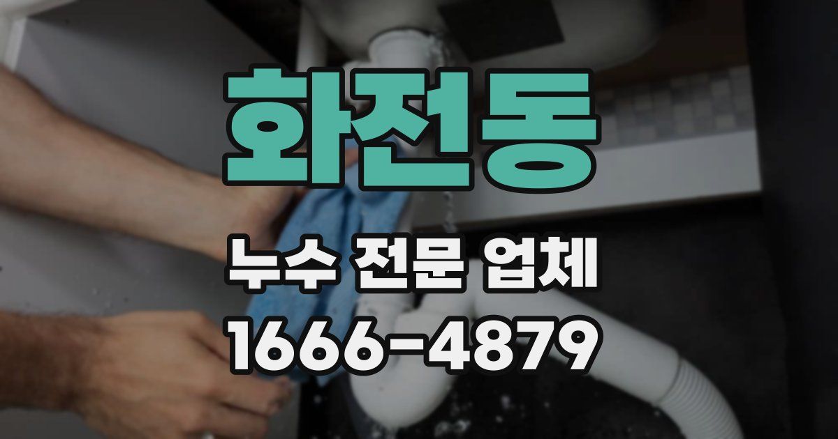 화전동 누수 전문 업체