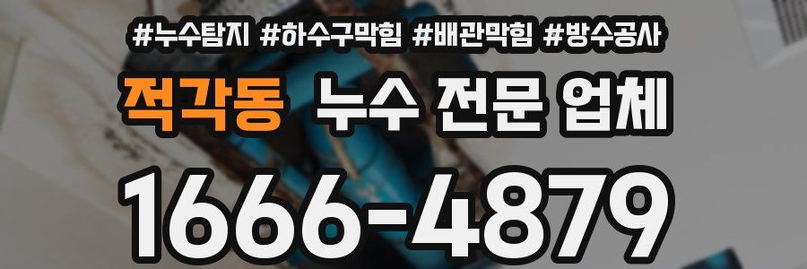 적각동 누수 전문 업체