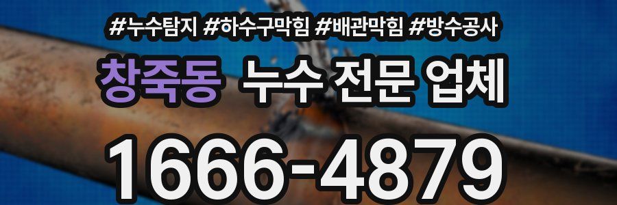 창죽동 누수 전문 업체
