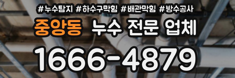 중앙동 누수 전문 업체