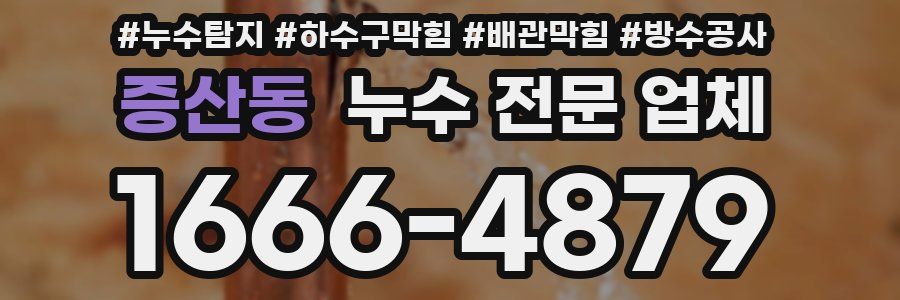 증산동 누수 전문 업체