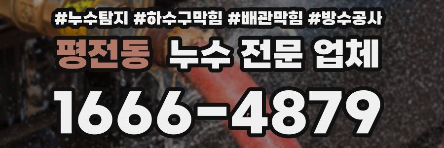 평전동 누수 전문 업체