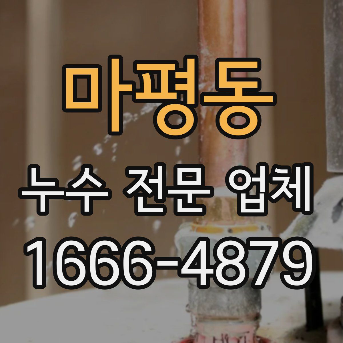 마평동 누수 전문 업체