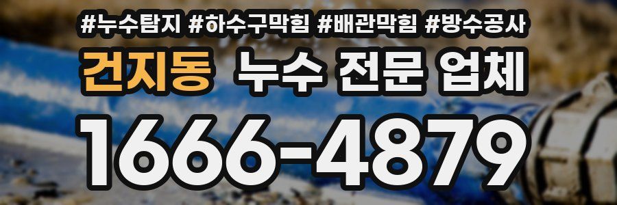 건지동 누수 전문 업체