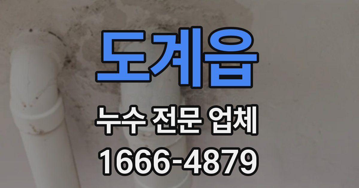 도계읍 누수 전문 업체
